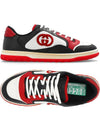 Mac80 Interlocking G Low Top Sneakers Red Black - GUCCI - BALAAN 2