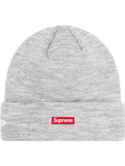 New Era S Logo Beanie Heather Gray - SUPREME - BALAAN 2