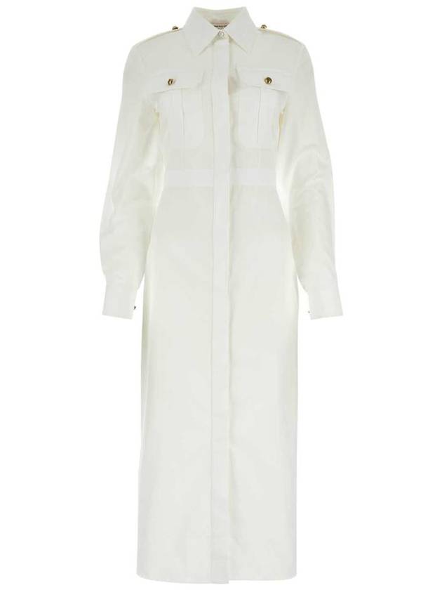 Shirt Long Dress White - ALEXANDER MCQUEEN - BALAAN 2