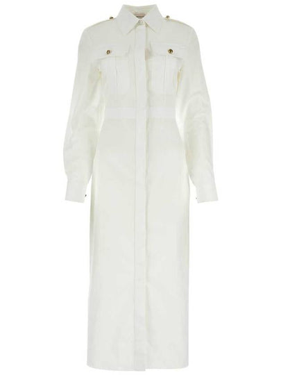 Shirt Long Dress White - ALEXANDER MCQUEEN - BALAAN 2