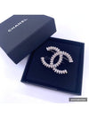 Women s Crystal CC Logo Brooch Silver ABA332 - CHANEL - BALAAN 3