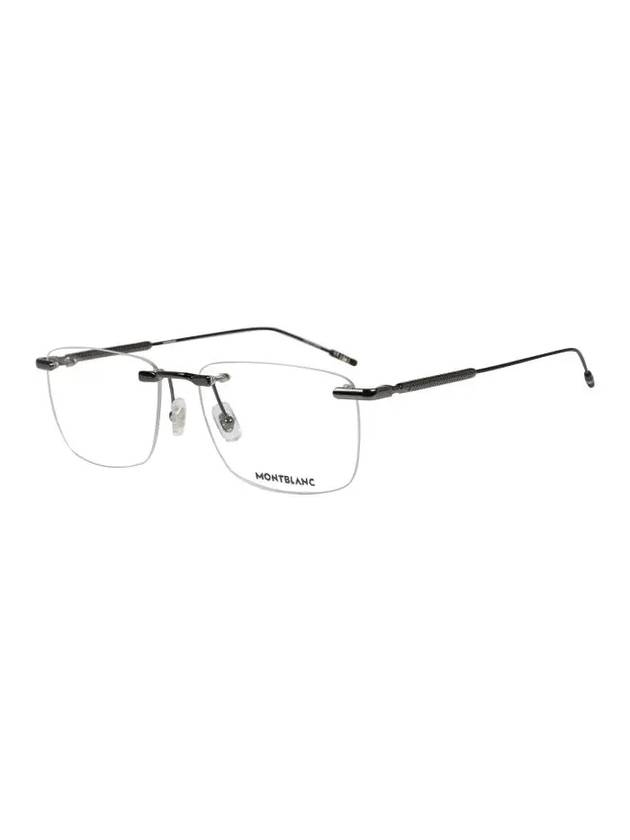 Eyewear Rimless Metal Eyeglasses Ruthenium - MONTBLANC - BALAAN 3