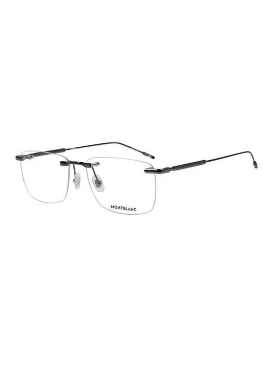 Eyewear Rimless Metal Eyeglasses Ruthenium - MONTBLANC - BALAAN 1