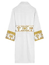 Baroque Pattern Bathrobe Lounge Wear White - VERSACE - BALAAN 4