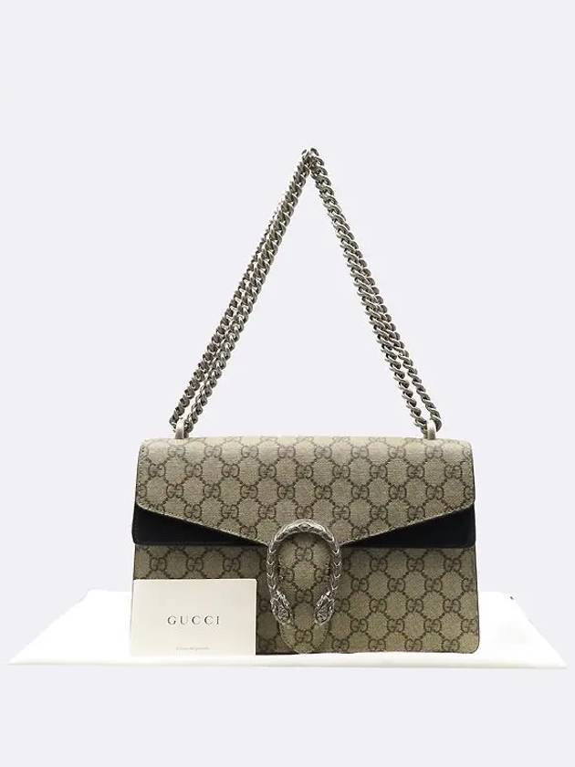 400249 GG Dionysus small silver chain shoulder bag - GUCCI - BALAAN 1