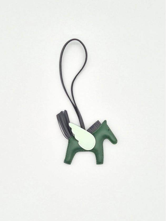 Rodeo Pegasus PM Charm Key Holder Peppermint - HERMES - BALAAN 4