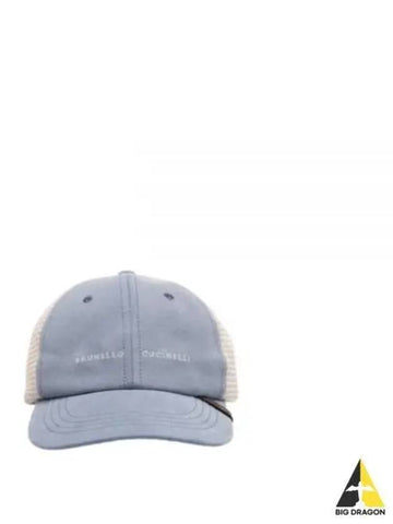 Brunello Cucinelli Mesh Cap Hat Light Blue M252W9965 - BRUNELLO CUCINELLI - BALAAN 1