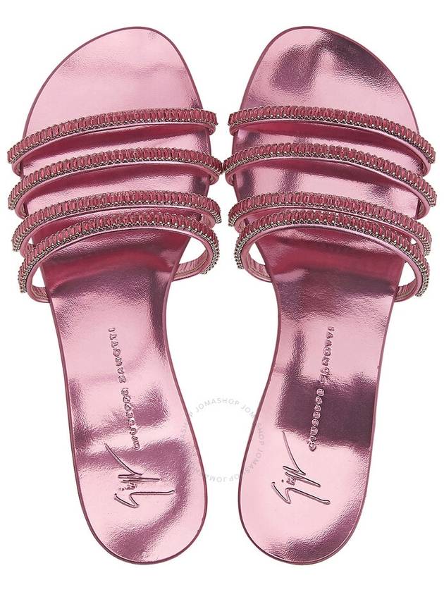 Giuseppe Zanotti Ladies Iride Crystal Flat Sandals, Brand Size 36 ( US Size 6 ) - GIUSEPPE ZANOTTI - BALAAN 3