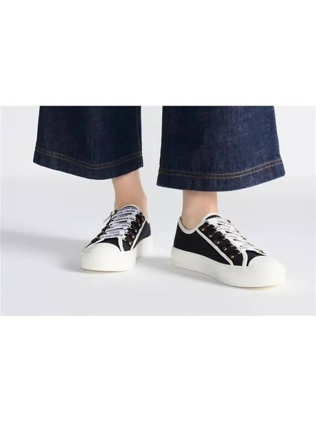 Walk'N' Low Top Sneakers Canvas Black - DIOR - BALAAN 4