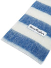 Logo Patch Stripe Wool Blend Muffler Blue White - ACNE STUDIOS - BALAAN 5