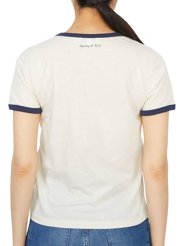 Women's Wellness Club Short Sleeve T-Shirt Cream - SPORTY & RICH - BALAAN 9