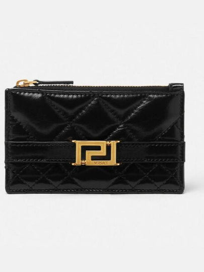 Greca Goddess Zip Card Wallet Black - VERSACE - BALAAN 2