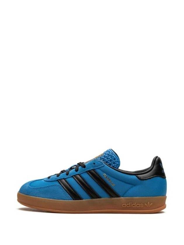 Gazelle Indoor Nylon Low Top Sneakers Bright Blue - ADIDAS - BALAAN 4