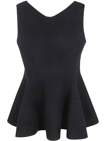 Lanvin Sleeveless Flared Top Clothing - LANVIN - BALAAN 1