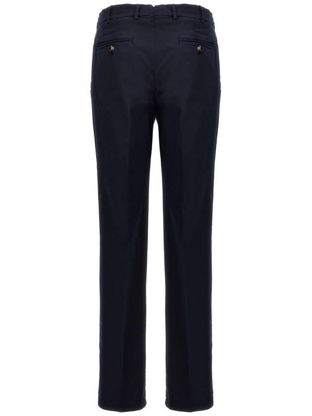 Tapered Chino Cotton Straight Pants Navy - BRUNELLO CUCINELLI - BALAAN 3