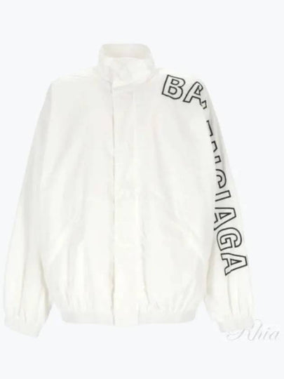 Embroidered Logo Track Jacket White - BALENCIAGA - BALAAN 2