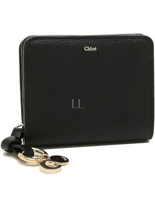 Women's Alphabet Small Half Wallet Black - CHLOE - BALAAN 2