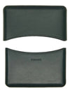 Embossed Logo Molded Structured Calfskin Card Holder Green - LEMAIRE - BALAAN 4