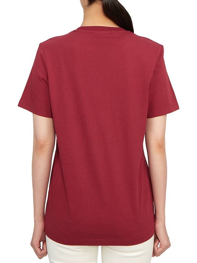 Fox Head Patch Regular Short Sleeve T-Shirt Brick Red - MAISON KITSUNE - BALAAN 4