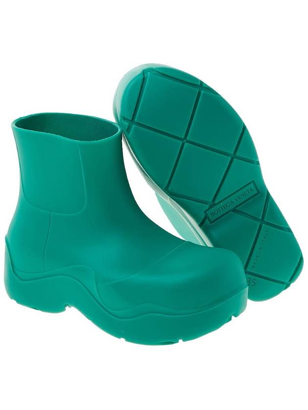 Puddle Rubber Ankle Boots Acid Turquoise - BOTTEGA VENETA - BALAAN.