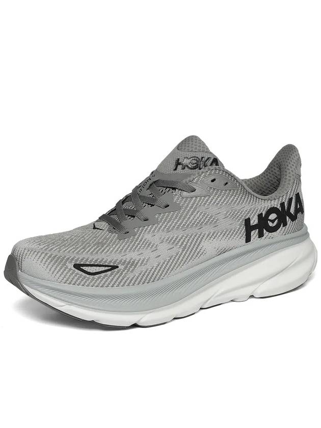 Clifton 9 Low Top Sneakers Grey - HOKA ONE ONE - BALAAN 4