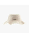 Le Bob Artichaut Bucket Hat Off White - JACQUEMUS - BALAAN 3