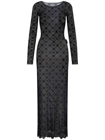 MARINE SERRE Dresses Black - MARINE SERRE - BALAAN 1