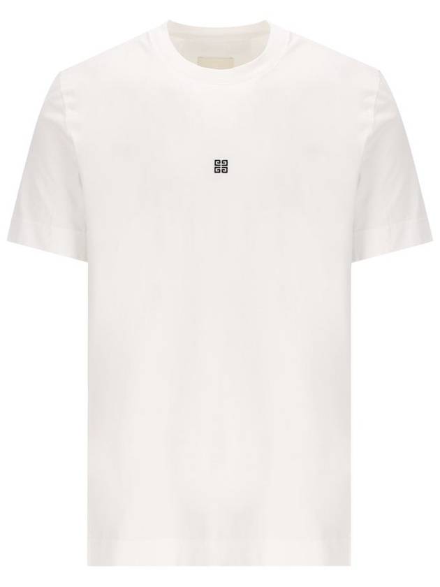 4G Logo Cotton Short Sleeve T-shirt White - GIVENCHY - BALAAN 2