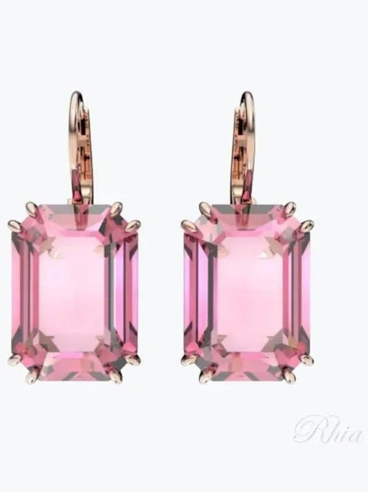 Women's Millenia Drop Earrings Pink - SWAROVSKI - BALAAN 2