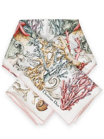 Cabinet de la Mer 90 Square Silk Scarf - DIOR - BALAAN 1