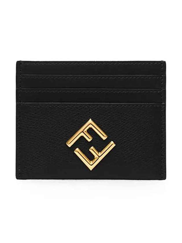 FF Diamond Card Wallet Black - FENDI - BALAAN 6