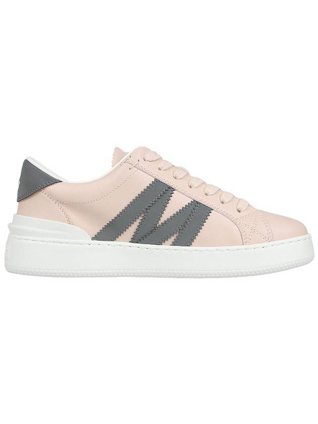 Monaco Logo Low Top Sneakers Pink - MONCLER - BALAAN 5