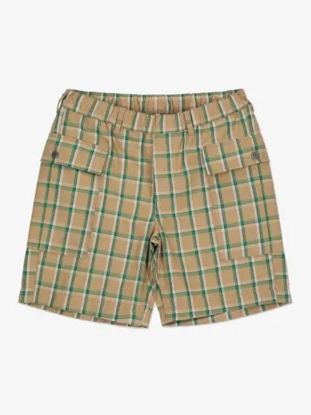 Cargo shorts pants green check 41110310 - SUNFLOWER - BALAAN 1