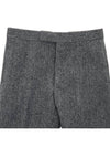 Men's Herringbone Backstrap Straight Pants Grey - THOM BROWNE - BALAAN 4