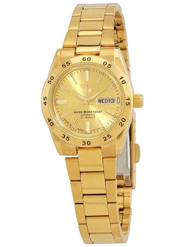 Seiko 5 Automatic Champagne Dial Ladies Watch SYMG44J1 - SEIKO - BALAAN 1