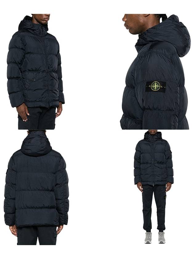 Crinkle Reps Re-Nylon Down Padding Navy - STONE ISLAND - BALAAN 8