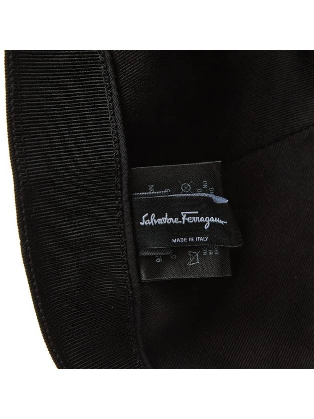 Gancini Logo Base Ball Cap Black - SALVATORE FERRAGAMO - BALAAN 11