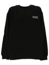 Embroidered Logo Cotton Sweatshirt Black - GANNI - BALAAN 2