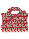 Toile Iconographe Le Troisieme Mini Tote Bag Red - VALENTINO - BALAAN 4