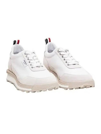 Eco Nylon Alumni Low Top Sneakers White - THOM BROWNE - BALAAN 2