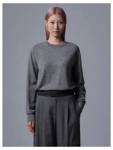 Wool Cash Basic Round Neck Pullover Knit Gray Domestic Product GM0024052804836 - JUUN.J - BALAAN 1