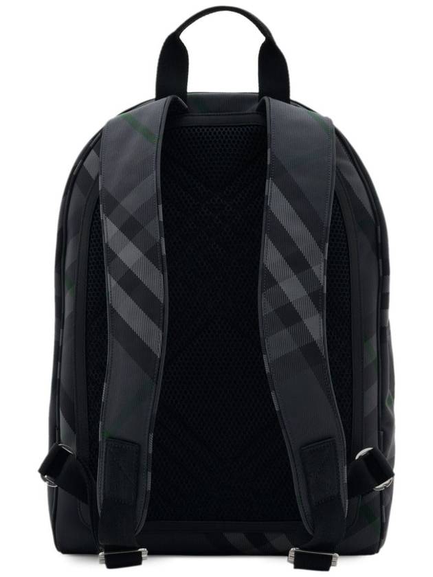 Grid Check Backpack Charcoal - BURBERRY - BALAAN 5