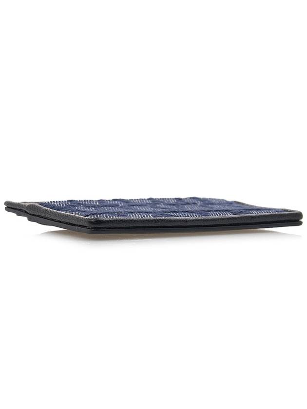 Toile Iconographe Jacquard Card Wallet Navy Black - VALENTINO - BALAAN 6