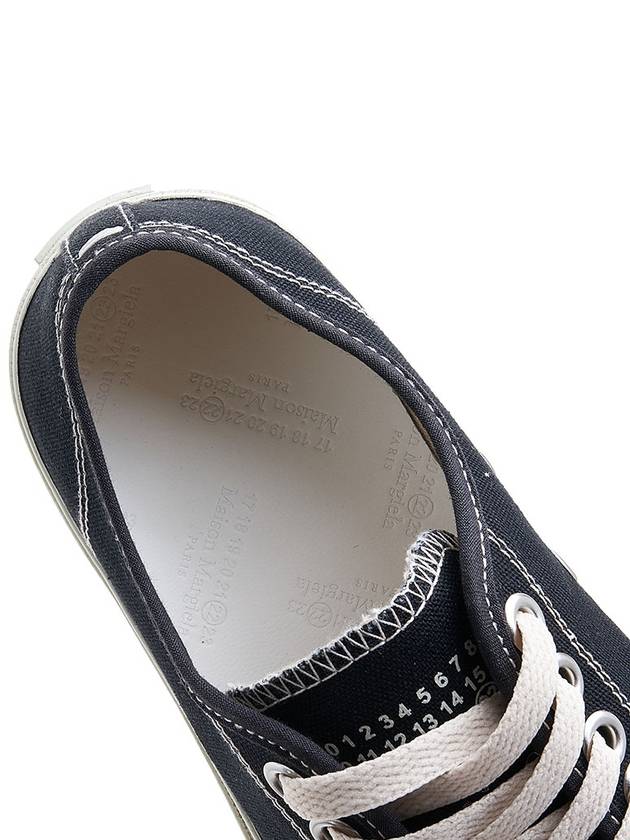 Tabi Canvas Low Top Sneakers Black - MAISON MARGIELA - BALAAN 8