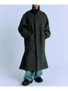 OVERSIZE BALMACAAN MAXI COAT HERRINGBONE - INTERSECTION - BALAAN 2