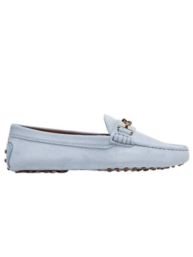 Gomino Suede Driving Shoes Blue - TOD'S - BALAAN 1