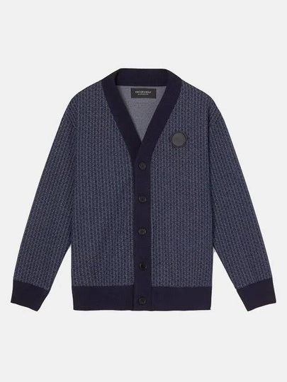 Men's Logo Cardigan Navy - VIKTOR&ROLF - BALAAN 2