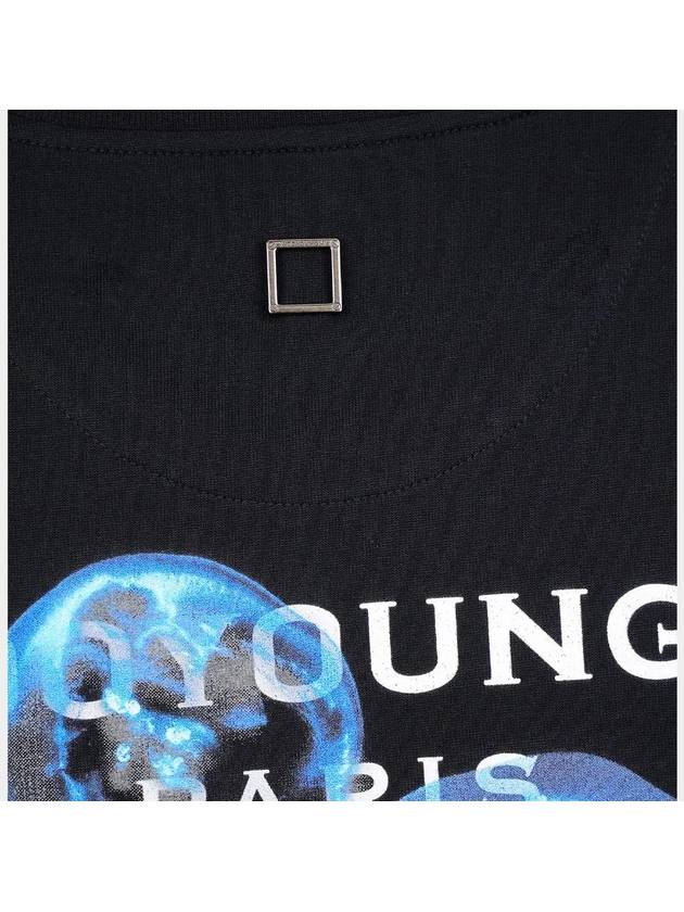 Luminous Jellyfish Back Logo Long Sleeve T-Shirt Black - WOOYOUNGMI - BALAAN 4