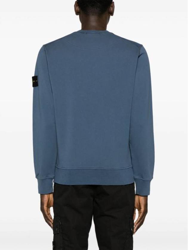 Wappen Patch Garment Dyed Sweatshirt Avio Blue - STONE ISLAND - BALAAN 3