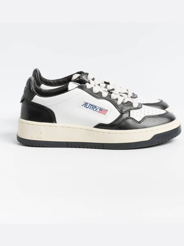 Medalist Leather Low Top Sneakers White Black - AUTRY - BALAAN 2